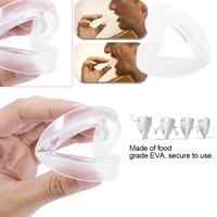 new foldable bruxism guard apnea aid anti grinding stop snoring double layer mouthpiece dental guard health care for better slee