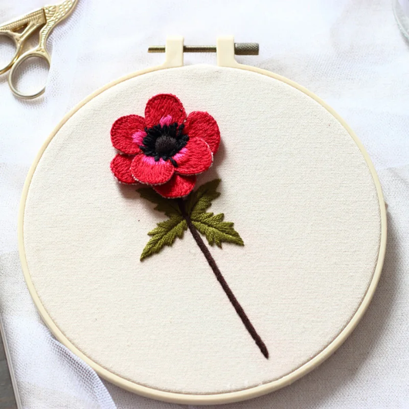 Креативный Набор для вышивки сделай сам с обручем начинающих узор печать вышивка