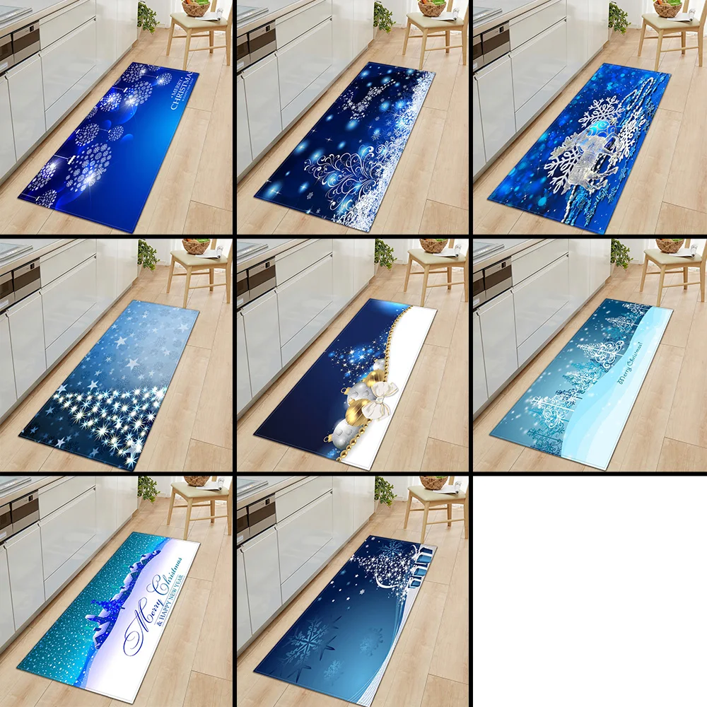 Рождественский Снежный ковер для гостиной коврик ванной комнатный напольный