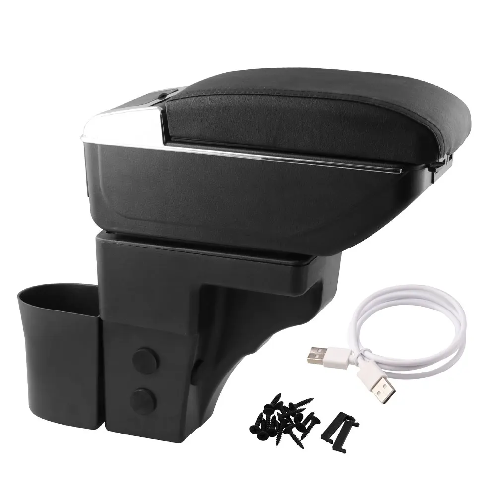 Для Nissan Note кожаный подлокотник коробка центральный магазин содержание для