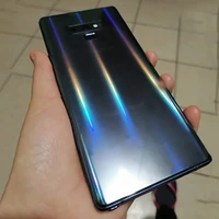 aurora gradient transparent decorative for samsung galaxy note 9 20 10 s10 s9 s8 s20 s21 plus ultra protector back film stickers