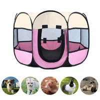 portable foldable dog cage pet tent houses playpen puppy kennel cat house octagon fence outdoor for small large dogs cats crate