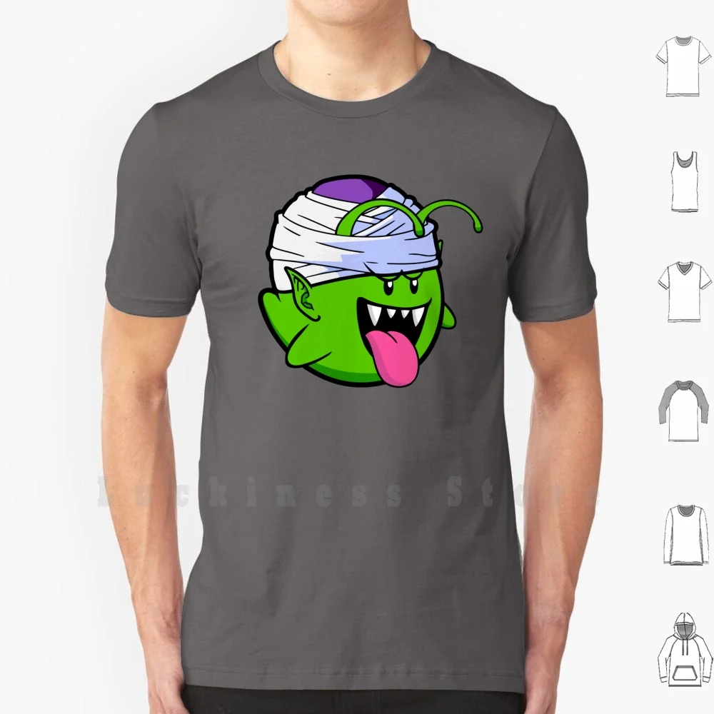 Piccolo Boo T Shirt Big Size 100% Cotton Boo Piccolo Dbz Dragon Bal Z Super Gt Anime Cartoon Ghost Nintendo Adult Swim