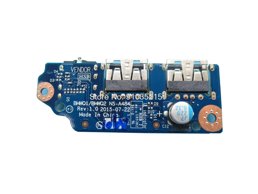 

Laptop USB and Audio Board For Lenovo 300-14ISK 300-15ISK 300-14 300-15 5C50K38228 NS-A484 New