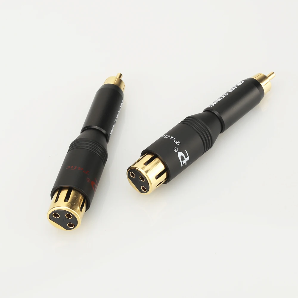 4 шт. высокопроизводительный аудиоразъем RCA штекер гнездо XLR позолоченный адаптер