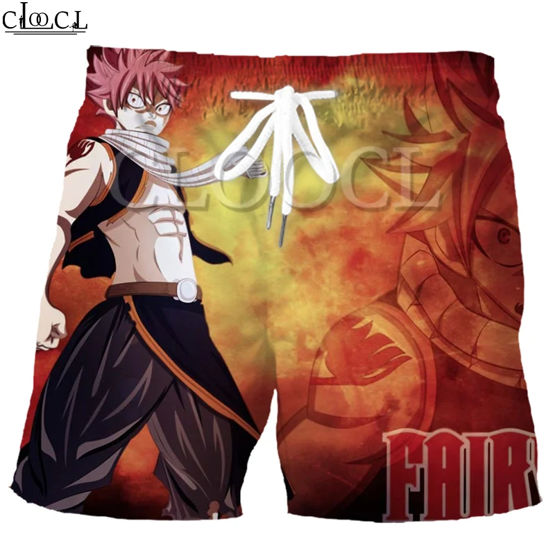 

CLOOCL Japanese Anime Fairy Tail 3D Print Men Summer Fashion Sports Shorts Hip Hop Harajuku Beach Sweatpants