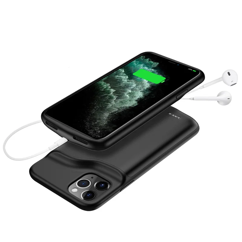 ТПУ силиконовый чехол для телефона для iPhone 11, чехол для аккумулятора, 6000 мА/ч, внешний аккумулятор, чехол для зарядки для iPhone 11 Pro Max, чехол для аккумулятора