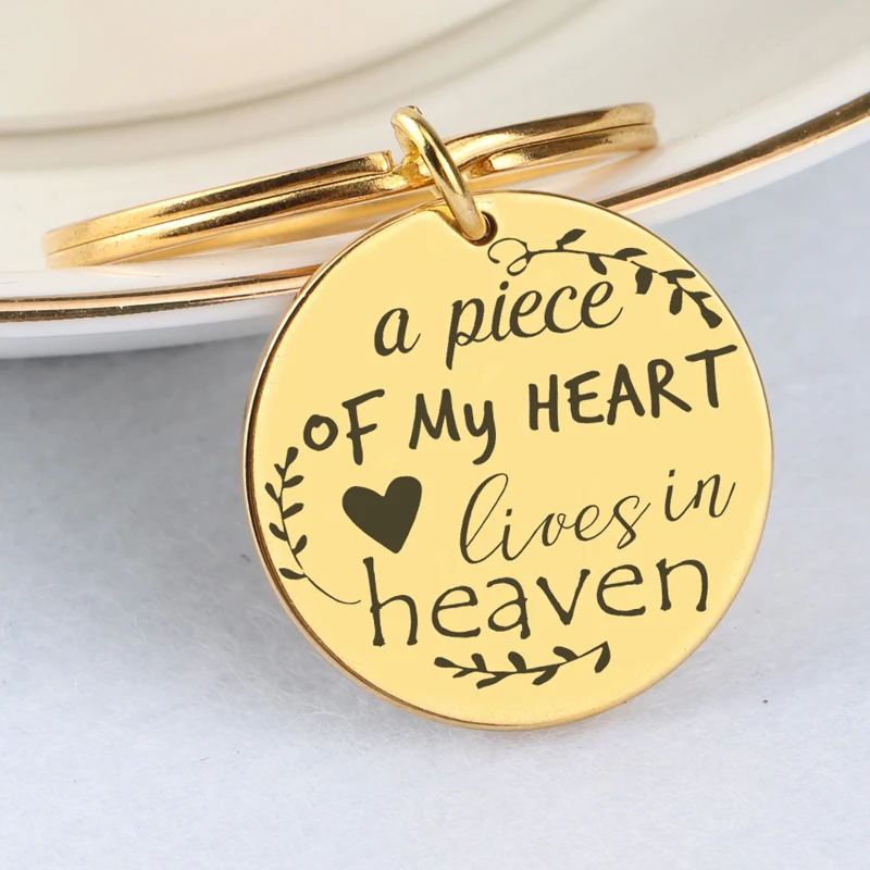 Мемориал круглые ювелирные изделия выгравированы кусок моего сердца жизни на