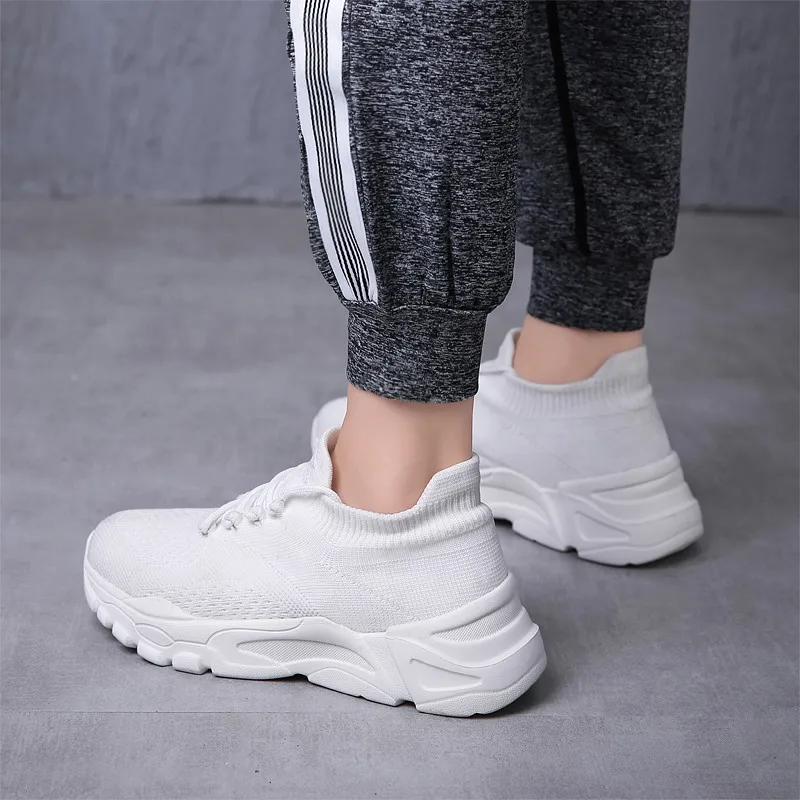 Женские теннисные туфли новые спортивная обувь для улицы прогулочные носки