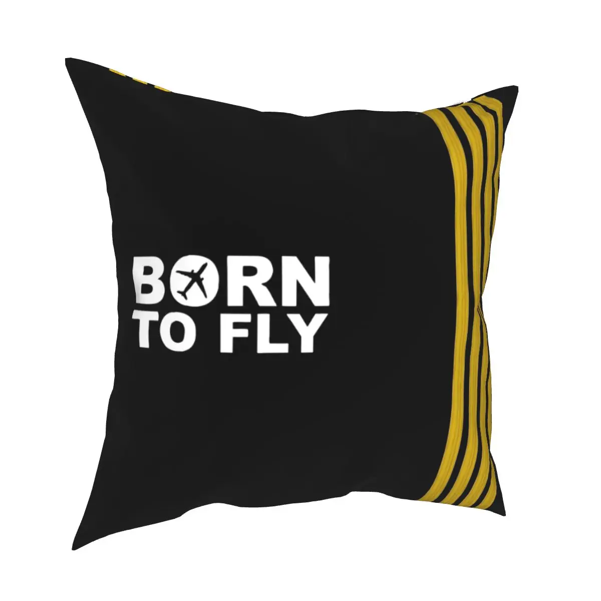 

Born To Fly капитан полосами квадратная Подушка Чехол летчик истребитель накидки на подушки, забавные молнии Декор Подушка Чехол для кровать 18"