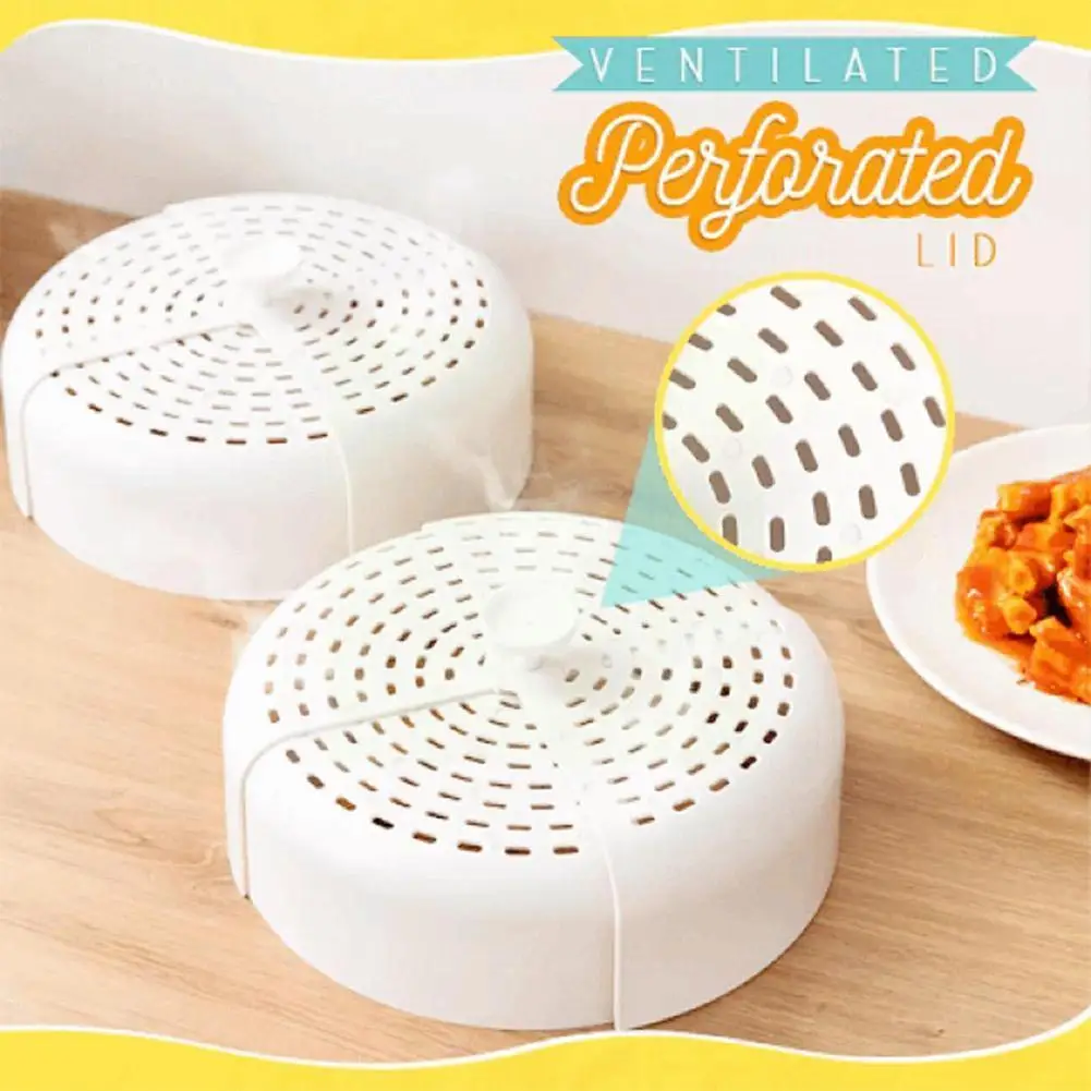 

New White Foldable Dish Cover Food Cover Fly-proof Wholesale High-quality Table Cover Cover Dust Leftover Products Dining J1V7