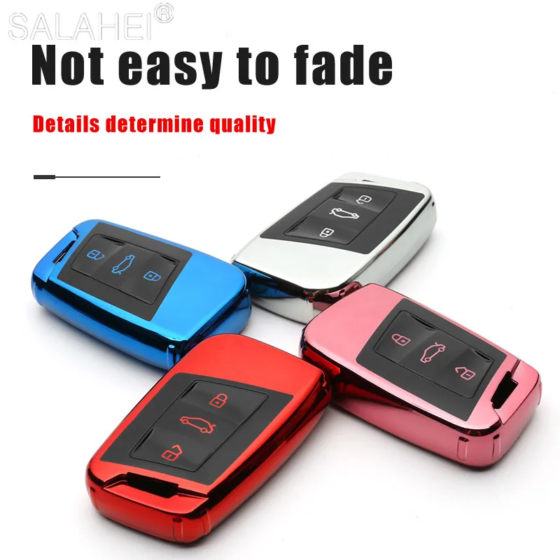 

Car Key Cases Cover For Volkswagen VW Magotan Passat B8 Golf Tiguan MK2 For Skoda Superb A7 Accessories TPU Protective Shell