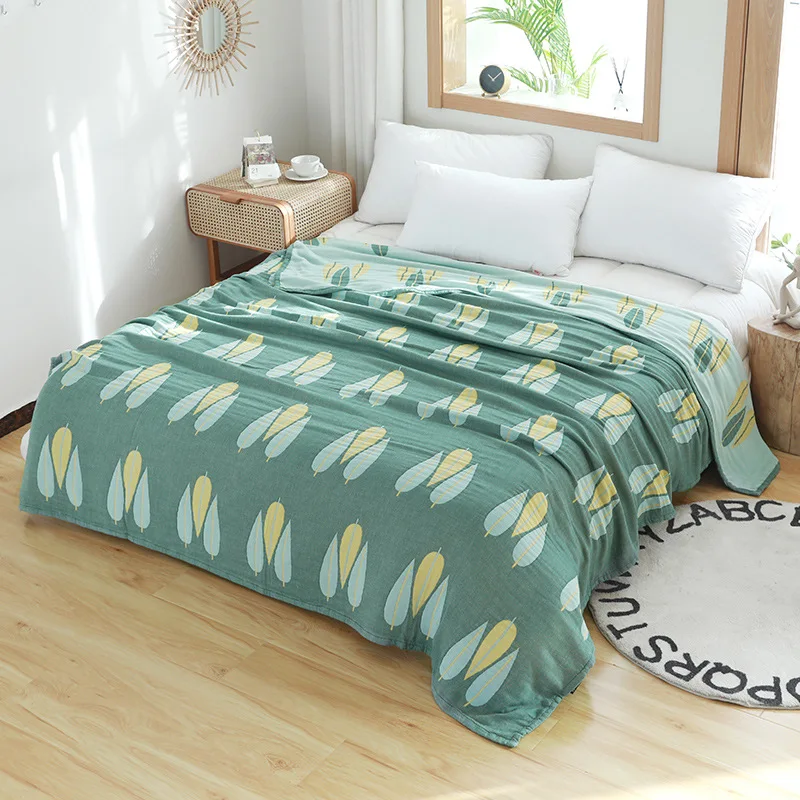 Одеяло для отдыха в скандинавском стиле газовое покрывало дивана летнее сна