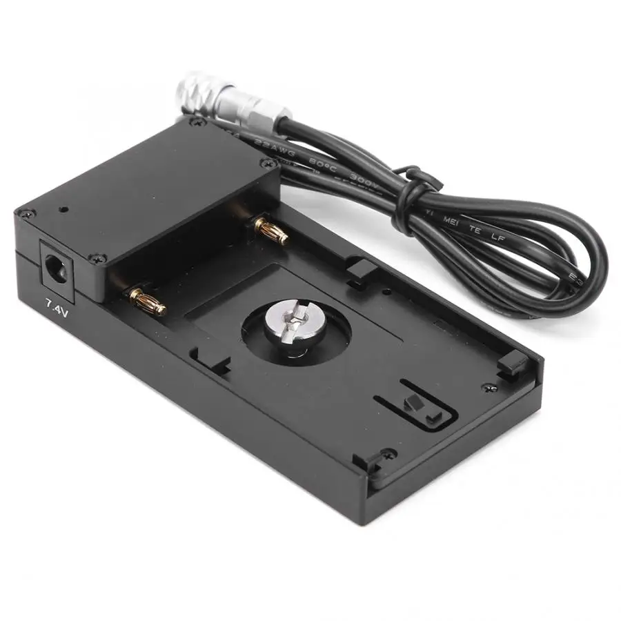 Базовый держатель крепления адаптерной пластины для камеры BMPCC 4K с батареями NP-F970, NP-750, NP-F550.