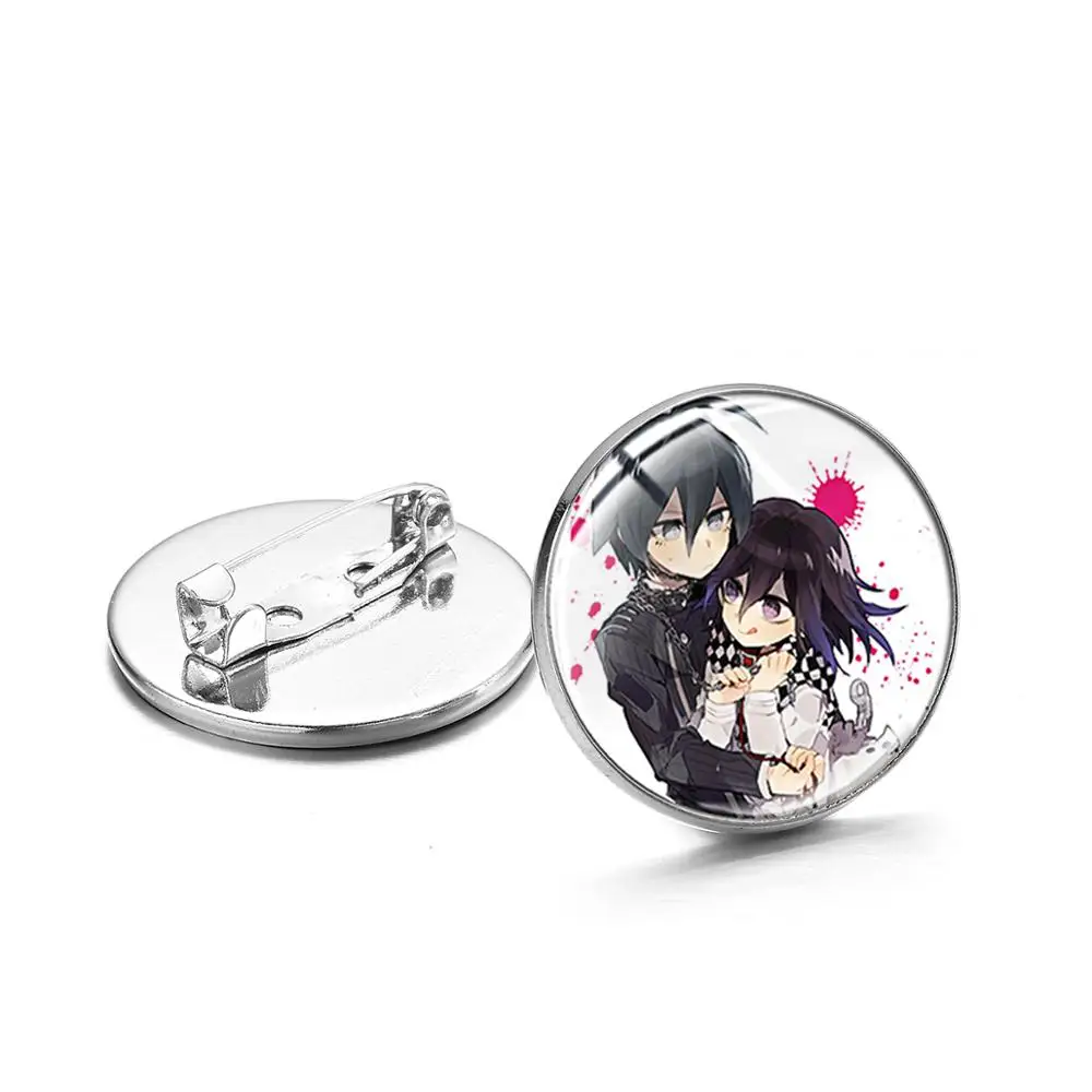 CHSXY Danganronpa V3 Game аниме-броши Oma Kokichi кавайные фигурки стеклянная арт-картина круглая