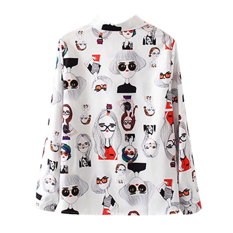 Женская винтажная рубашка-поло с отложным воротником и длинным рукавом | одежда