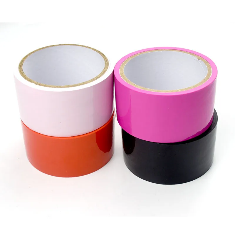 Статические разноцветные наручники с защитой от прилипания для БДСМ бондажа |