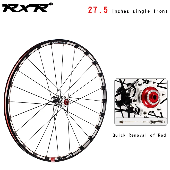 27.5black front QR RXR 27," RX233 колесная карбоновая ступица MTB дисковый тормоз 5 подшипников комплекты велосипедных колес горный велосипед 7-11Speed через ось/QR MTB колеса - Цвет: 27.5black front QR