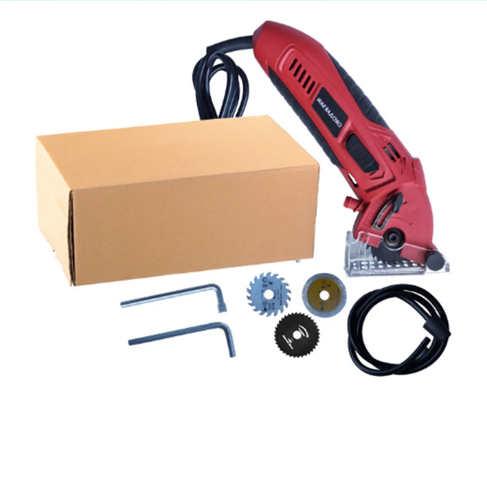 

400W Electric Saw Cutting Machine Mini Circular Saw Tile MiniCircular Saw Metal Cutting Woodworking Tool Portable Metal Chainsaw