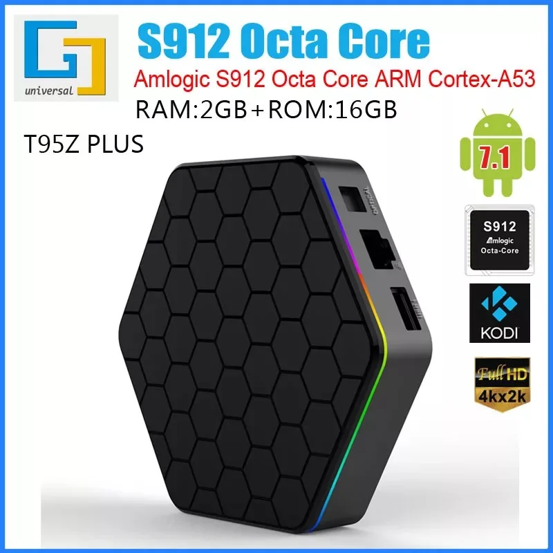 ТВ-приставка на Android 7 1 2 + 16 ГБ Wi-Fi Google Netflix | Электроника