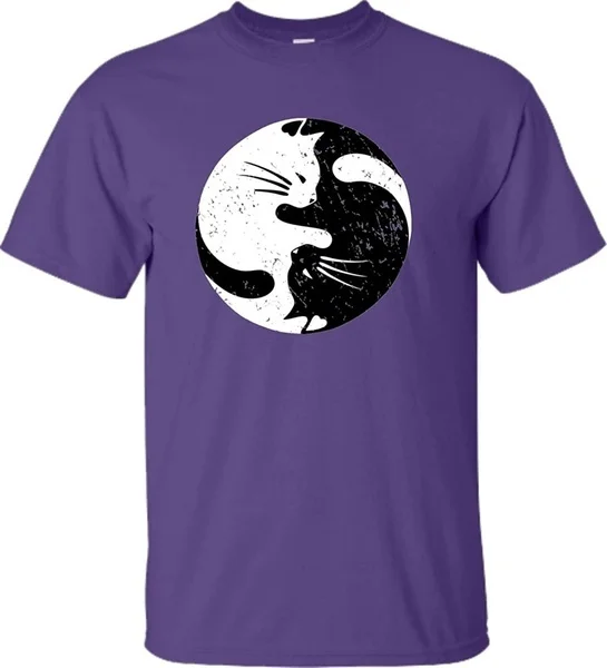 

Adult Cat Yin Yang T-Shirt