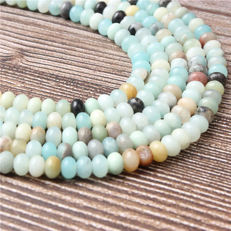 

Lanli Fashion jewelry natural gemstone interval Decor Amazons stoneloose beads 4x6/5x8mm DIY bracelet necklace and accessories