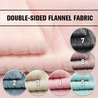 100180cm double sided plush flannel fabric winter thick coral fleece fabric for sewing blankets garment shirt homewear pajamas