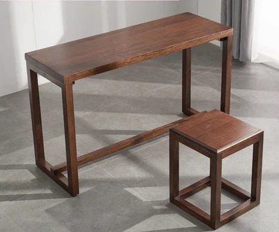 Walnut color 110x40x68 см деревянный стул для пианино, набор прямоугольной азиатской антикварной мебели для гостиной, Восточный Японский/китайский чайный столик - Цвет: Walnut color