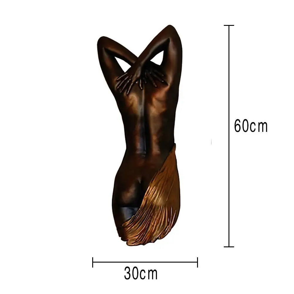 

Angel Sculpture Sticker Nude Female Sense Back Window Glass Decoration Wall Sticker Pvc Sticker 30x60cm