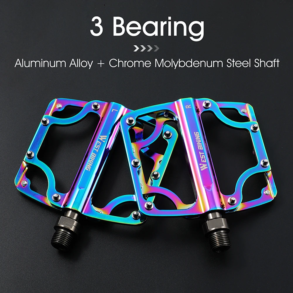 

Ultralight 3 Bearings Pedal Bicycle Bike Anti-slip Footboard Bearing Quick Release Aluminum Alloy Bike Accessories