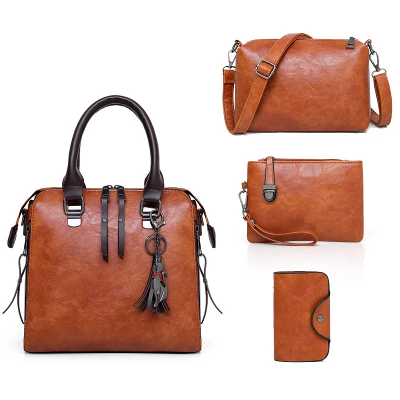 Роскошный бренд 4 шт/комплект женские сумки 2021 Большая вместительная женская