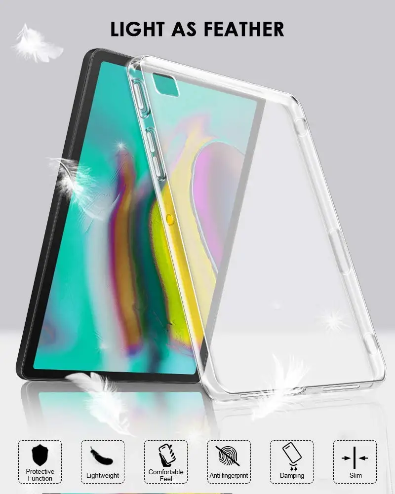 Tab S5E t720 Wifi чехол для samsung Galaxy Tab S5E t720 t725 LTE 10,5 чехол пудинг противоскользящая Мягкая Силиконовая защита из ТПУ