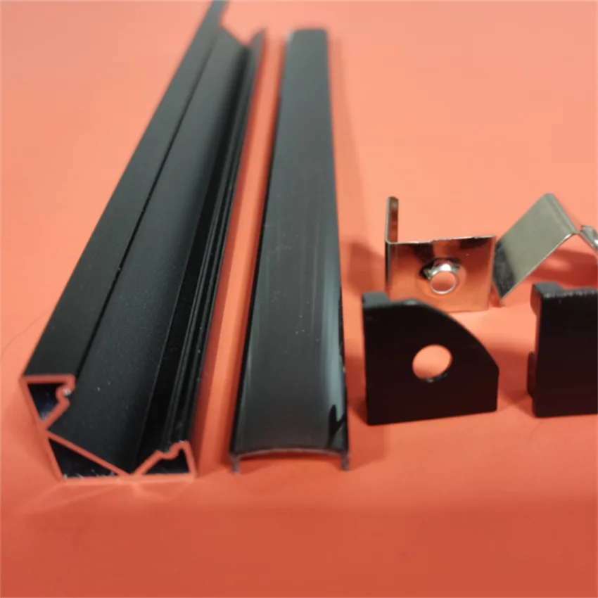 Бесплатная доставка 2 дюйма Алюминиевая СВЕТОДИОДНАЯ лента с черным покрытием