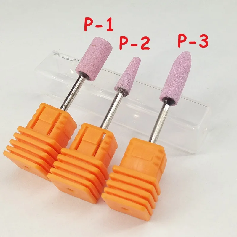 

1pcs Pink Colors Ceramic Stone Nail Drill Bits Nail Art Tools Electric Manicure Machine Accessories Cutter Nail Files