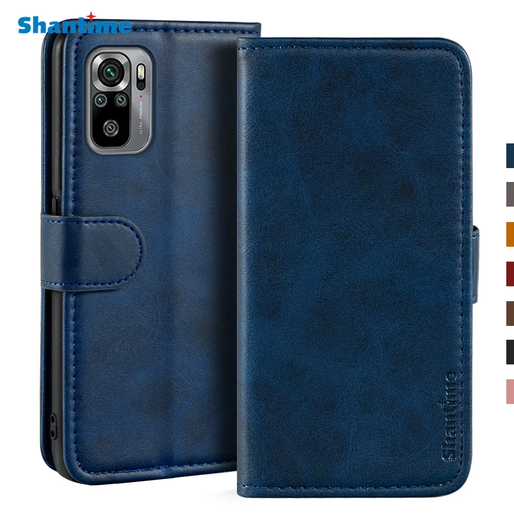 

Case For Xiaomi Redmi Note 10S Case Magnetic Wallet Leather Cover For Xiaomi Redmi Note 10 4G Stand Coque Phone Cases