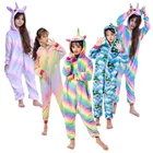 Кигуруми фланелевые для мальчиков и девочек зимние фланелевые пижамы детские комбинезоны для детей Oneises