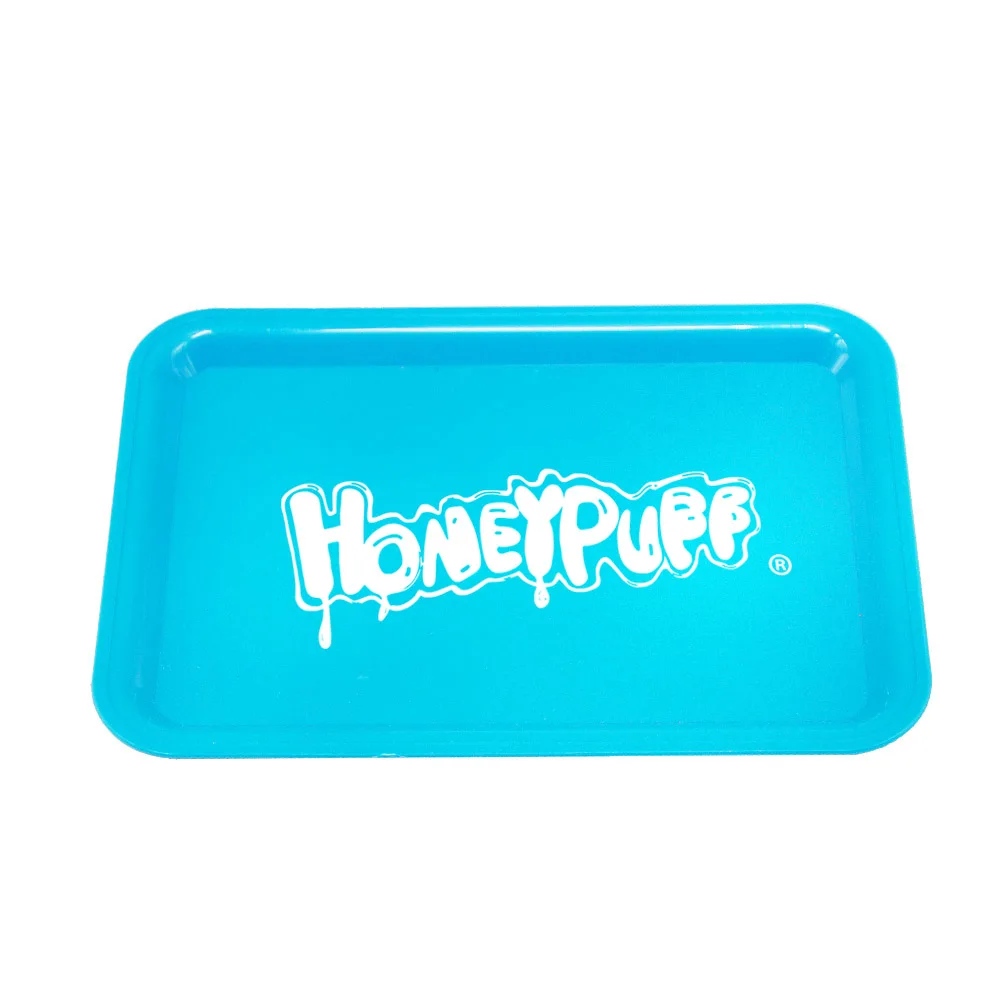 

HONEYPUFF Portable Plastic Tobacco Rolling Tray Cigarette Container Tray Smoke Storage Rolling Paper Plate Hand Roller Pipe