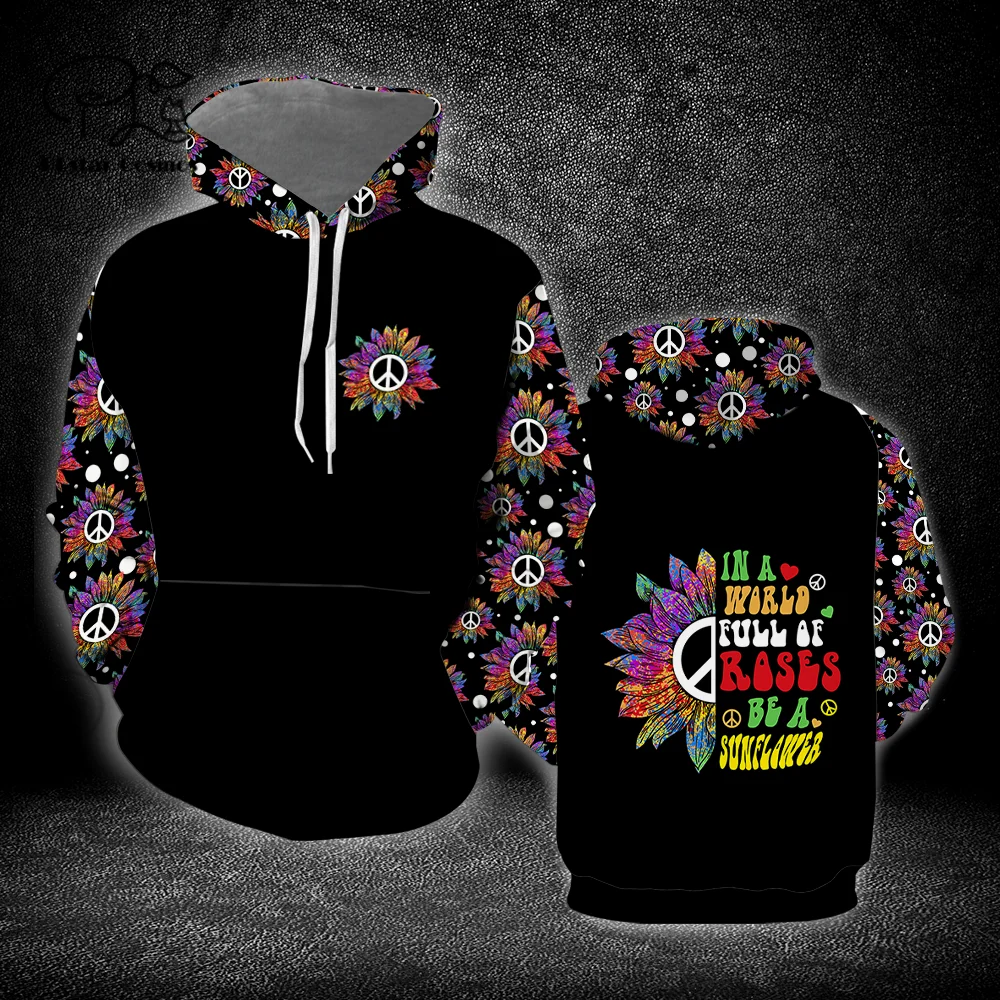 

PLstar Cosmos 3Dprinted Newest Peace Hippie Trippy Sunflower Harajuku Casual Streetwear Unique Unisex Hoodies/Sweatshirt/Zip Q-1