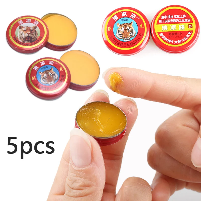 

5 шт. бальзам для Тигра охлаждающее масло для укуса насекомых освежает боль головная боль крем снимает зуд
