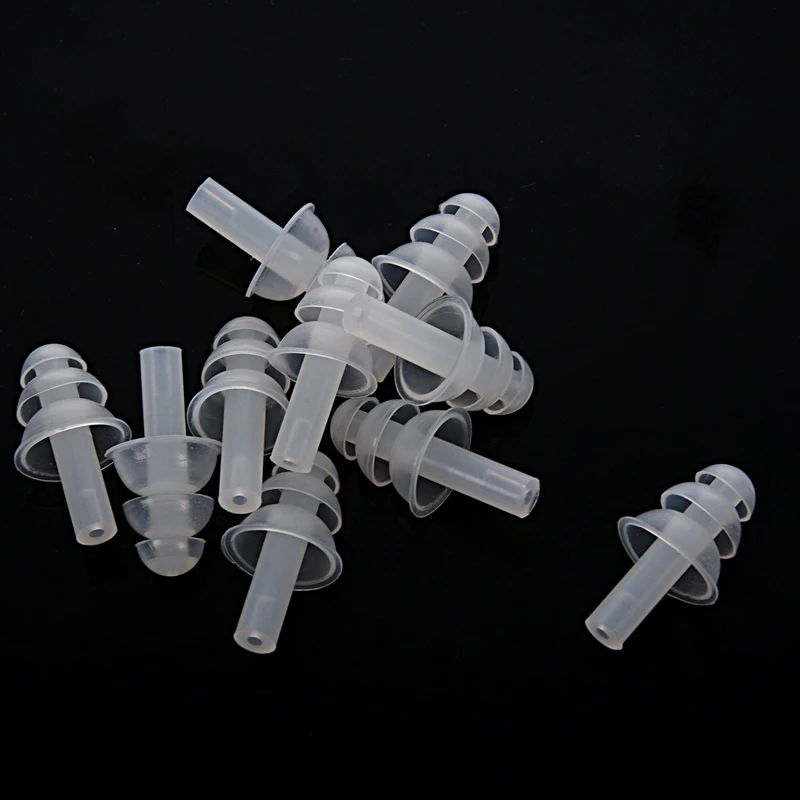 

5 Pair Soft Silica Gel Swim Earphones Earplug Transparent Protection
