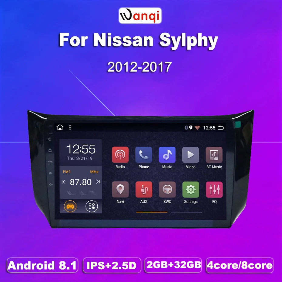 2G ram 32G rom 10 1 дюймов Android 8 full touch Автомобильная Мультимедийная система для Nissan sylphy