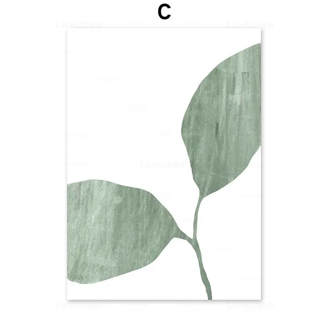 

Abstract Leaves Geometric Figure Lines Nordic Posters And Prints Wall Art Canvas Painting Wall Pictures For Living Room Decor