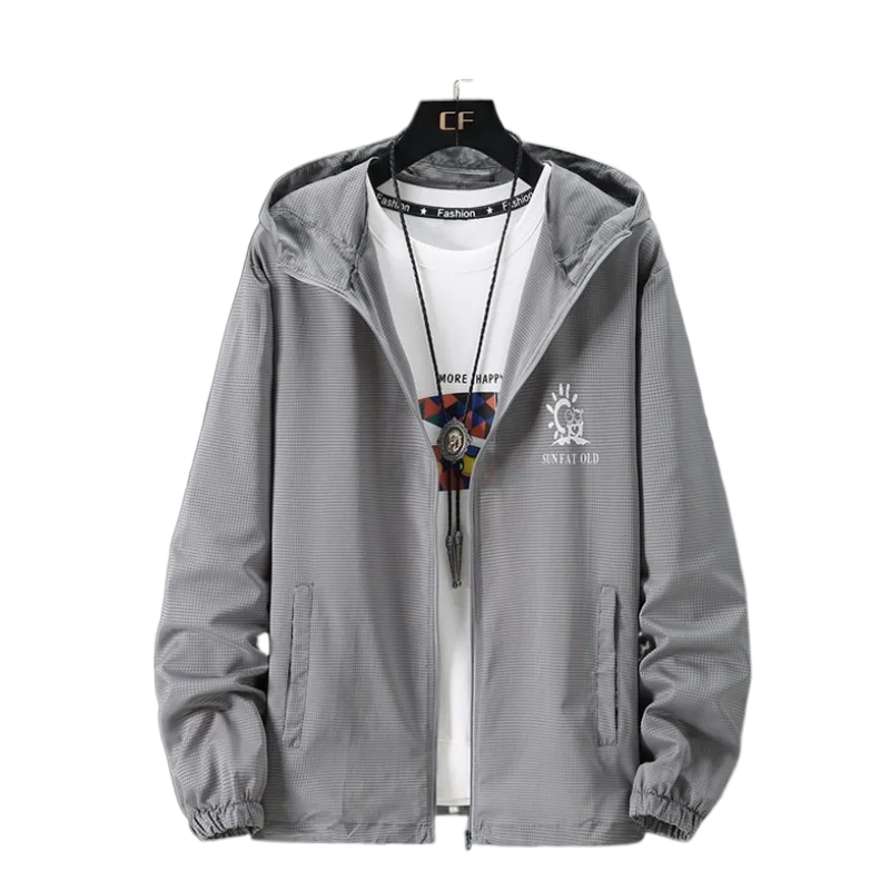 

Summer Lightweight Sun Protection Jacket for Men Quick Dry Windproof Water Resistant Anti UV Jacket Couple coat Plus Size 8XL 7X