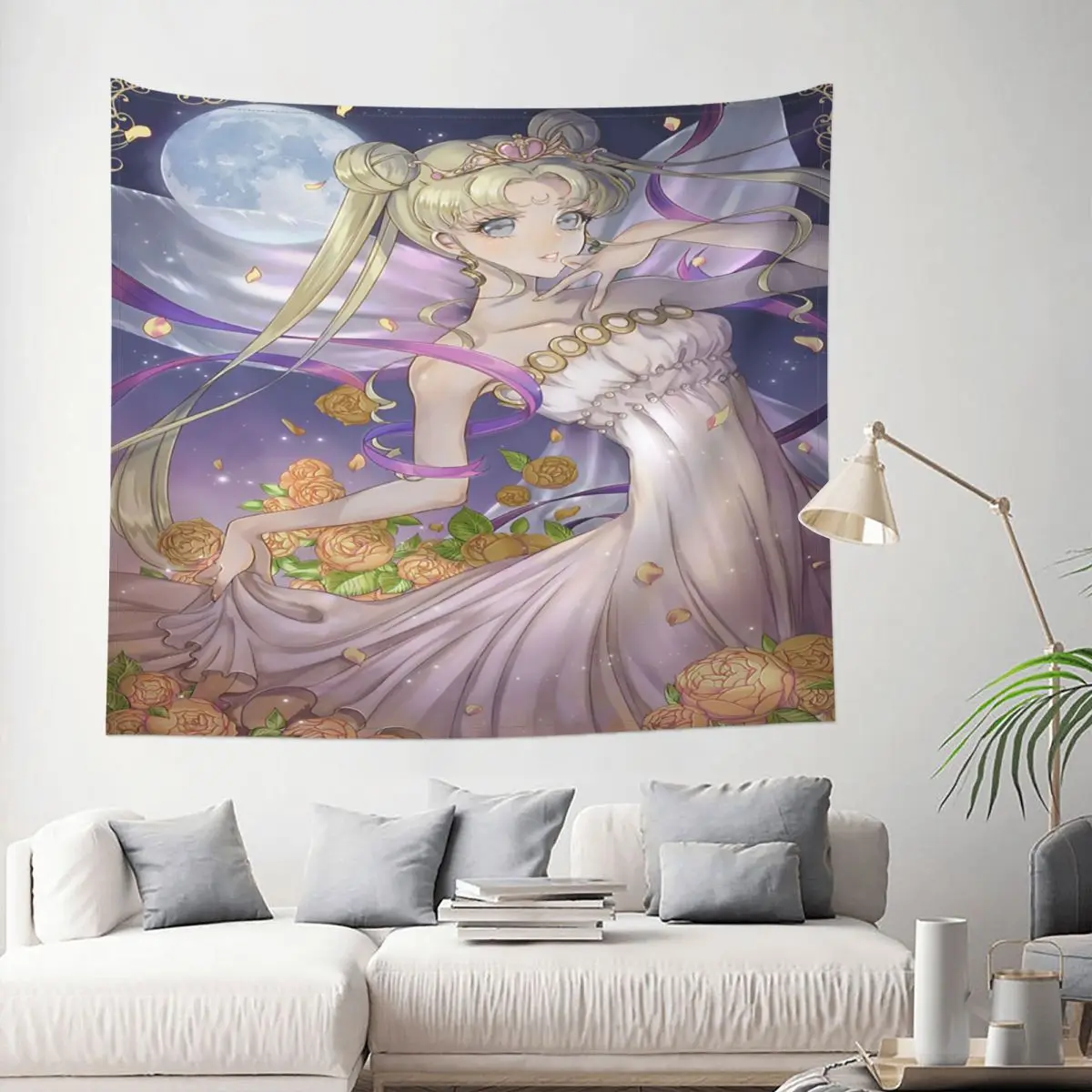 

Anime Girl Sailor Moon Tapestry Kawaii Decoration Wall Room Home Decor Hanging Bedroom Kawaii Pattern Style