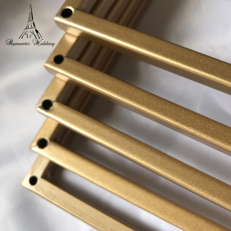 Золотая белая черная металлическая подставка для цветов свадебного украшения