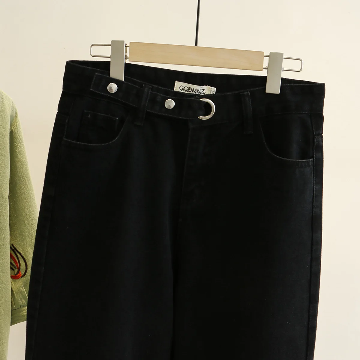 Женские широкие джинсы размера плюс повседневные Прямые брюки с высокой талией