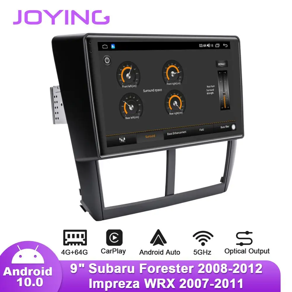 Автомобильное радио Joying 9 дюймов Android 10 для Subaru Forester 2008-2012/Impreza WRX 2007-2011 GPS DSP Carplay SPDIF