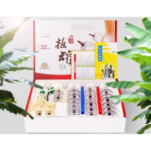 Вакуумные банки для массажа, вакуумные банки для вакуумного массажа, массажная присоска для акупунктуры с трубкой