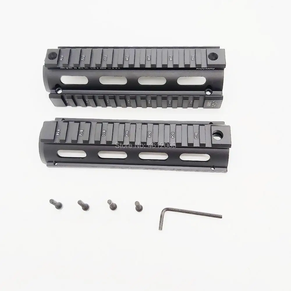 AR-15 Drop-In Quad Rail из двух частей AR 15 Handguard алюминий 6,7 дюймов для M4 M1