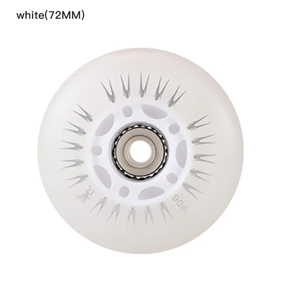 

LED Flash Inline Roller Skate Wheel 90A Hardness 64mm 68mm 70mm 76mm 80mm for Adults Kids SEBA RB Roller Wheels